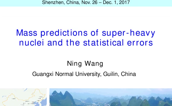 Masspredictionsofsuper-heavynucleiandthestatisticalerrors