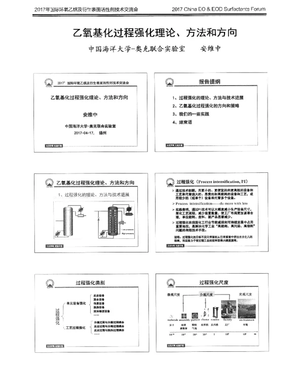 乙氧基化过程强化理论、方法和方向