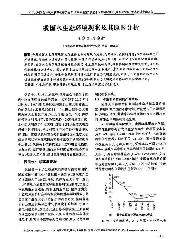 我国水生态环境现状及其原因分析