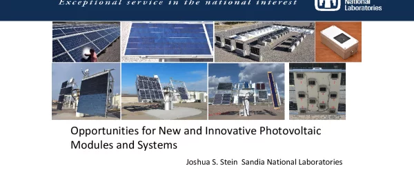 OpportunitiesforNewandInnovativePhotovoltaicModulesandSystems