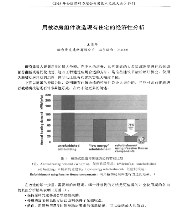 用被动房组件改造现有住宅的经济性分析