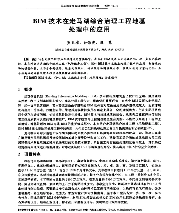 BIM技术在走马湖综合治理工程地基处理中的应用