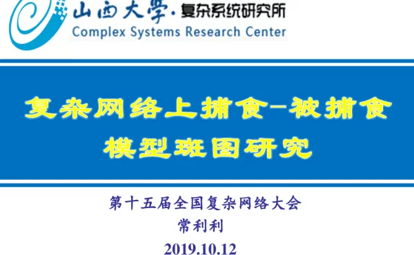 复杂网络上捕食-被捕食模型斑图研究