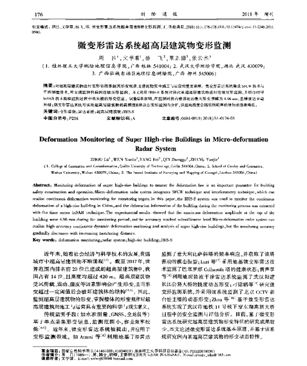微变形雷达系统超高层建筑物变形监测