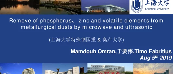 Removeofphosphorus、zincandvolatileelementsfrommetallurgicaldustsbymicrowaveandultrasonic