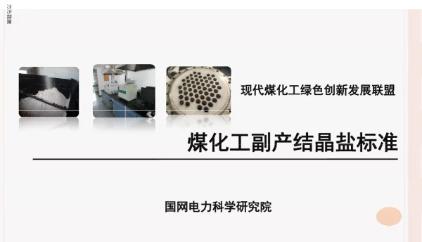 煤化工副产业结晶盐标准