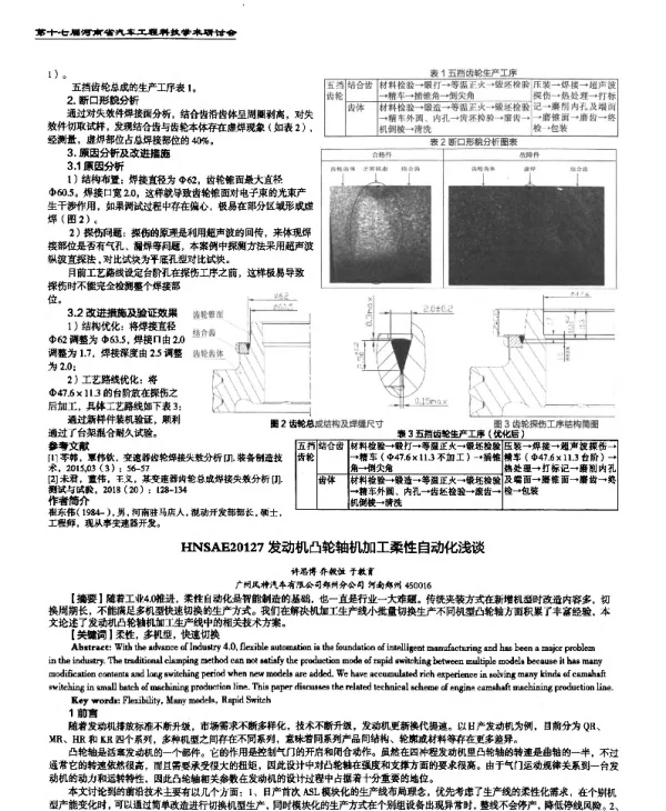 发动机凸轮轴机加工柔性自动化浅谈