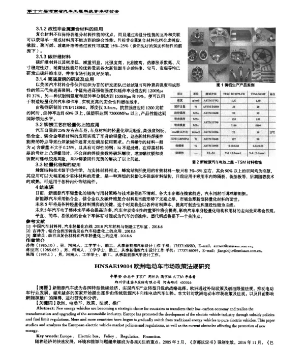 HNSAE19004欧洲电动车市场政策法规研究