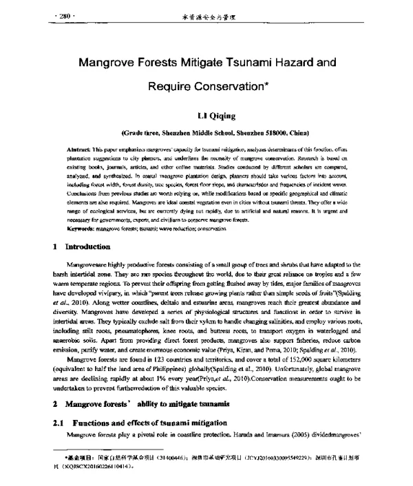 MangroveForestsMitigateTsunamiHazardandRequireConservation