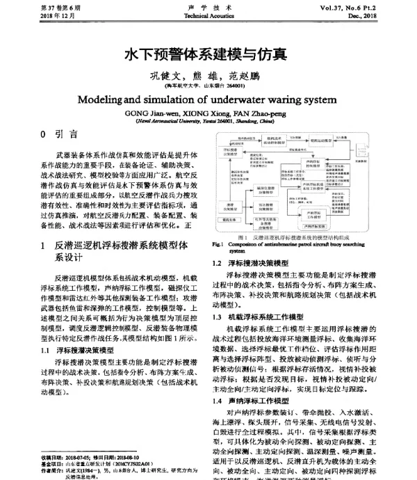 水下预警体系建模与仿真