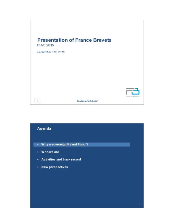 PresentationofFranceBrevets