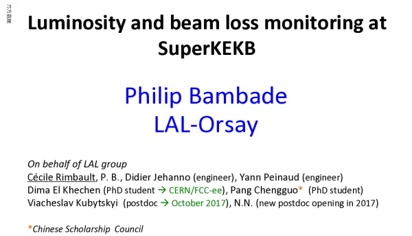 LuminosityandbeamlossmonitoringatSuperKEKB