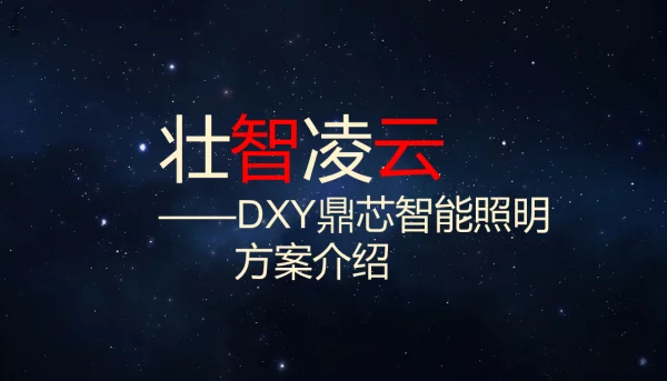 壮智凌云--DXY鼎芯智能照明方案介绍