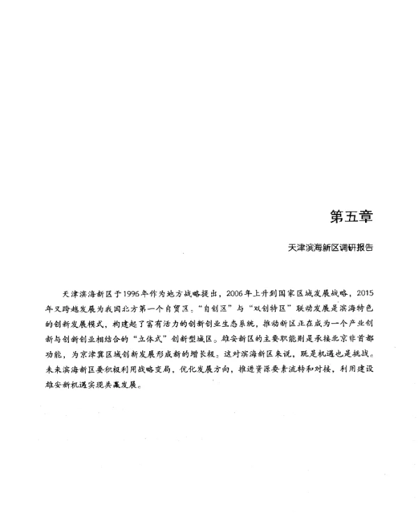 第五章天津滨海新区调研报告