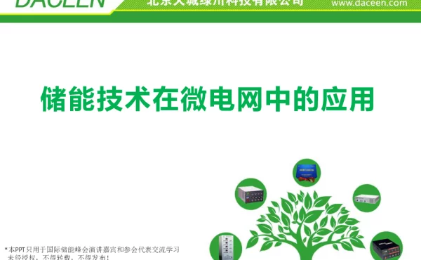 储能技术在微电网中的应用