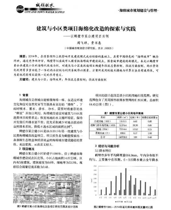 建筑与小区类项目海绵化改造的探索与实践--以鹤壁市某公建项目为例