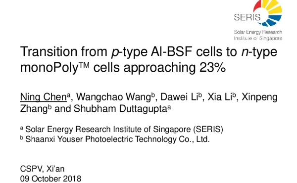 Transitionfromp-typeAl-BSFcellston-typemonoPolyTMcellsapproaching23%