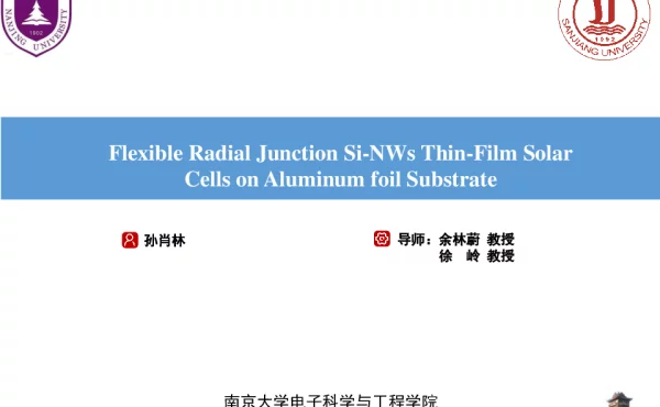 FlexibleRadialJunctionSi-NWsThin-FilmSolarCellsonAluminumfoilSubstrate