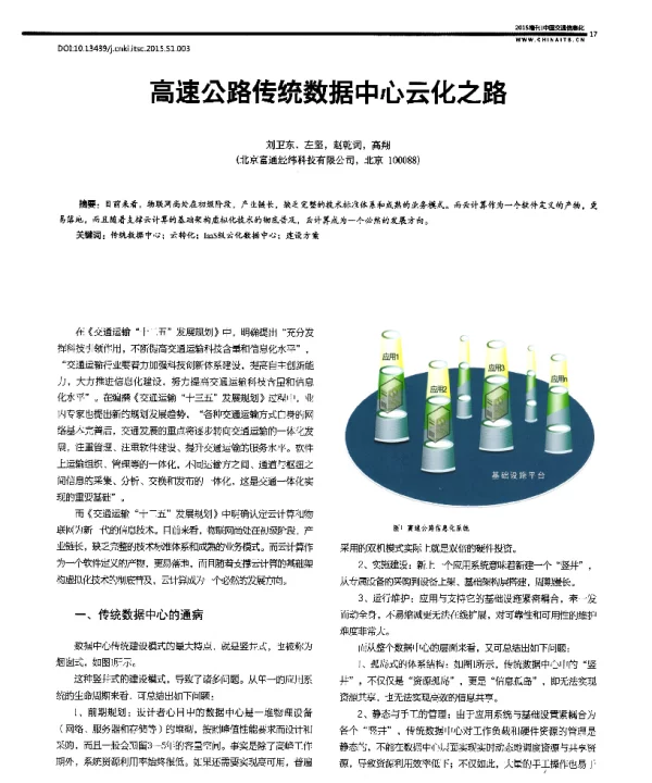 高速公路传统数据中心云化之路