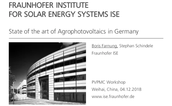 FRAUNHOFERINSTITUTEFORSOLARENERGYSYSTEMSISE