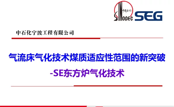 气流床气化技术煤质适应性范围的新突破-SE东方炉气化技术