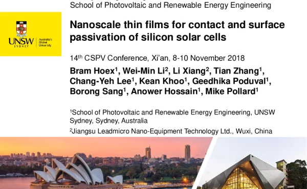 Nanoscalethinfilmsforcontactandsurfacepassivationofsiliconsolarcells