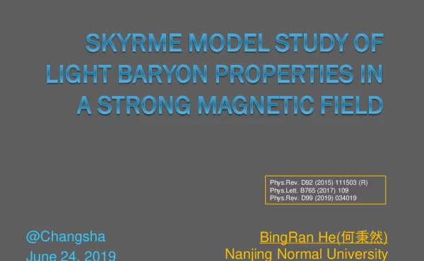 SKYRMEMODELSTUDYOFLIGHTBARYONPROPERTIESINASTRONGMAGNETICFIELD