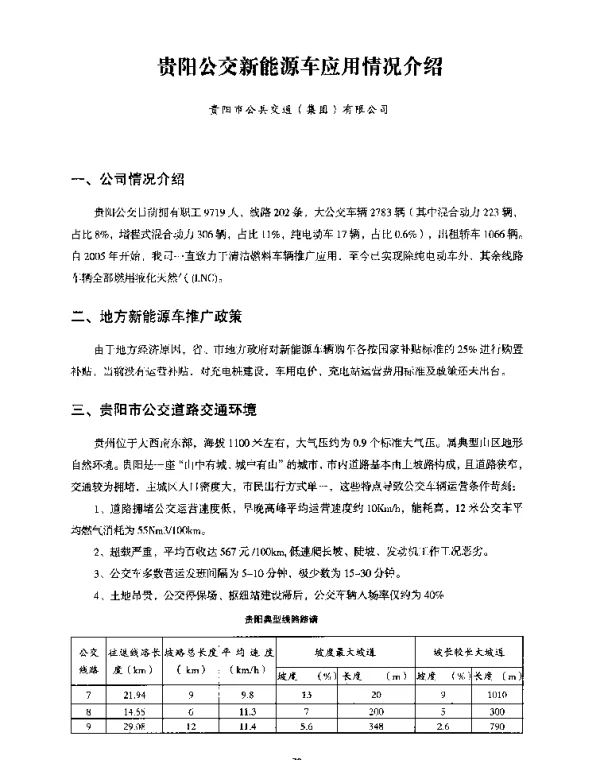 贵阳公交新能源车应用情况介绍