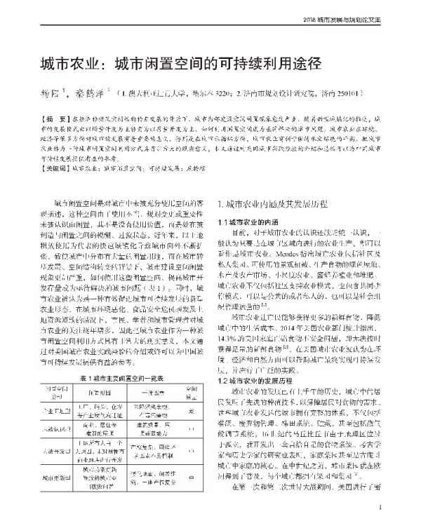 城市农业城市闲置空间的可持续利用途径