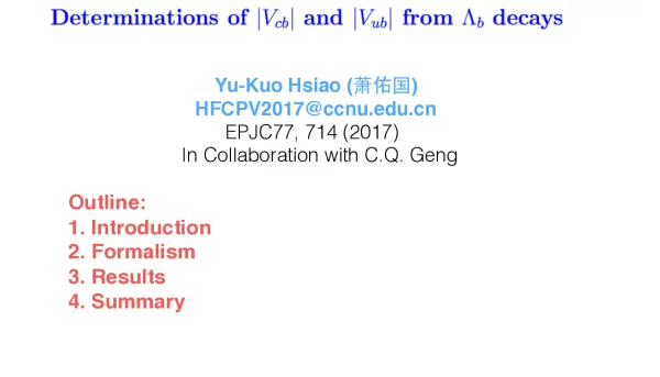 DeterminationsofVcbandVubfromΛbdecays