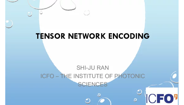 TENSORNETWORKENCODING