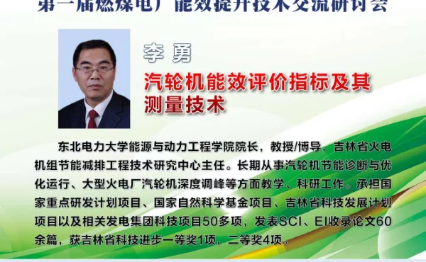 汽轮机能效评价指标及其测量技术
