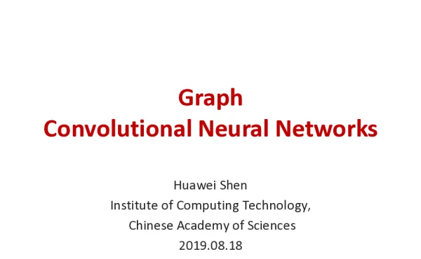 GraphConvolutionalNeuralNetworks