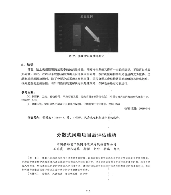 分散式风电项目后评估浅析