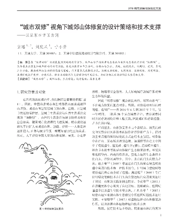 城市双修视角下城郊山体修复的设计策略和技术支撑--以张家口市区为例