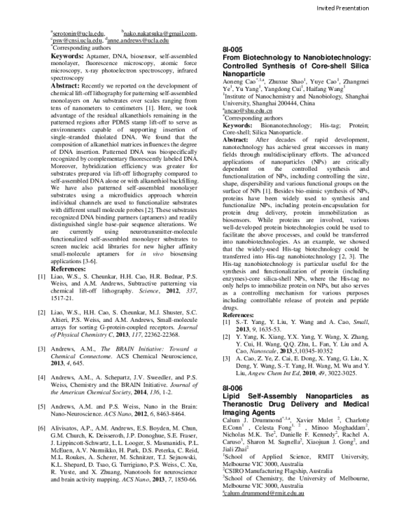 LipidSelf-AssemblyNanoparticlesasTheranosticDrugDeliveryandMedicalImagingAgents