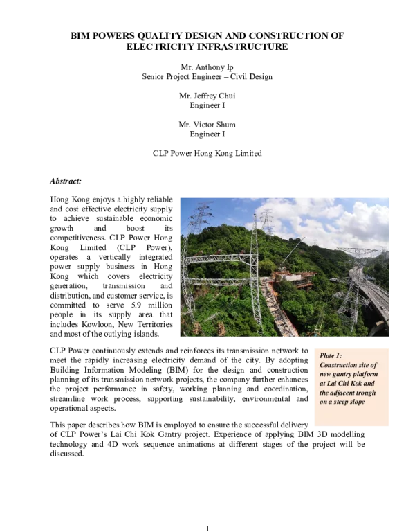 BIMPOWERSQUALITYDESIGNANDCONSTRUCTIONOFELECTRICITYINFRASTRUCTURE