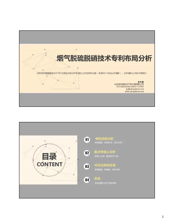 烟气脱硫脱硝技术专利布局分析