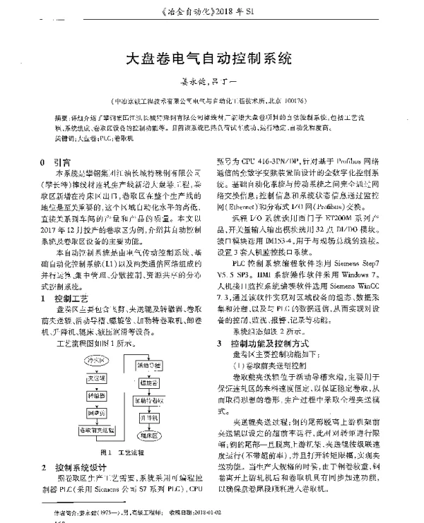 大盘卷电气自动控制系统
