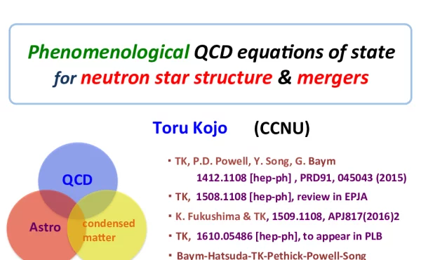 PhenomenologicalQCDequationsofstateforneutronstarstructure&mergers