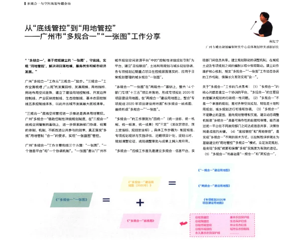 从底线管控到用地管控--广州市多规合一一张图工作分享