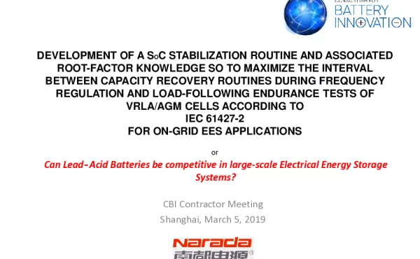 CanLead-AcidBatteriesbecompetitiveinlarge-scaleElectricalEnergyStorageSystems