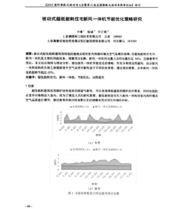 被动式超低能耗住宅新风一体机节能优化策略研究