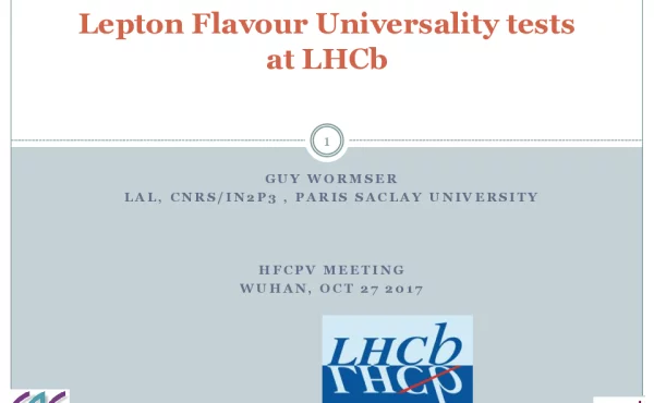 LeptonFlavourUniversalitytestsatLHCb