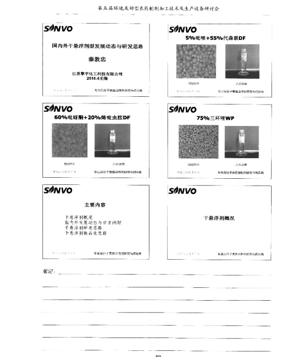 国内外干悬浮剂型发展动态与研发思路