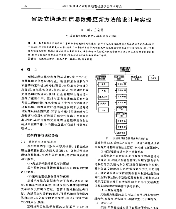 省级交通地理信息数据更新方法的设计与实现