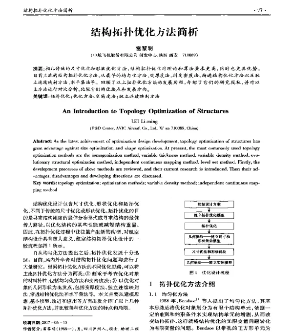 结构拓扑优化方法简析
