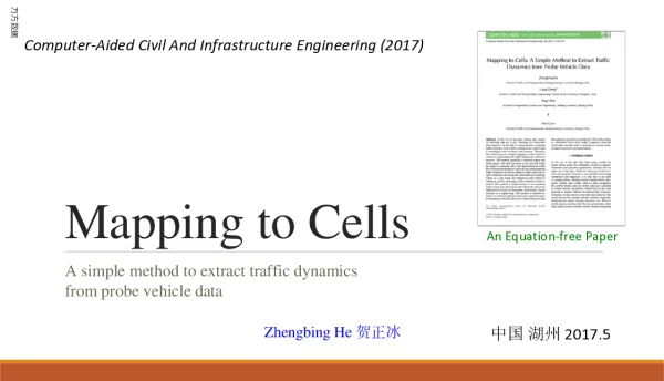 MappingtoCellsAsimplemethodtoextracttrafficdynamicsfromprobevehicledata