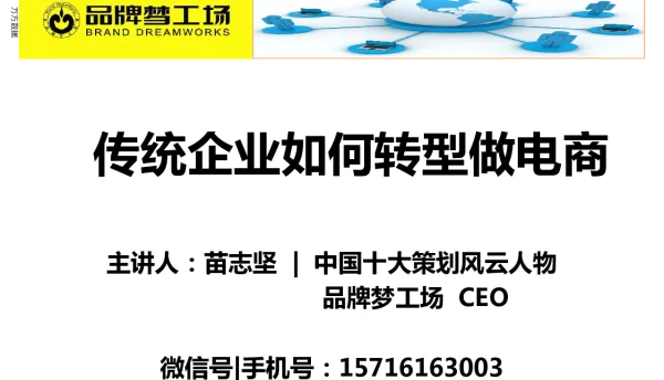 传统企业如何转型做电商