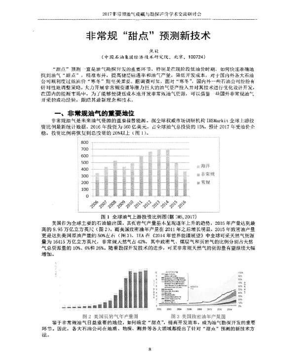 非常规“甜点”预测新技术